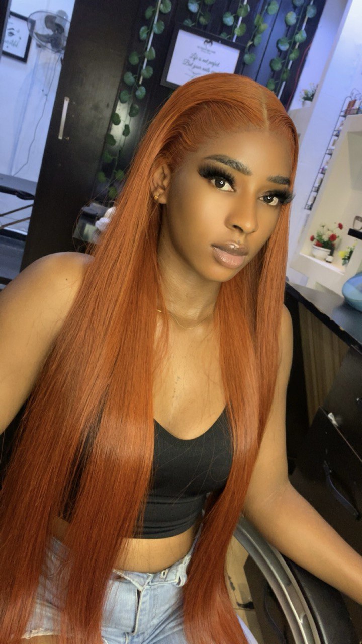 Before and after wig revamping Benin City